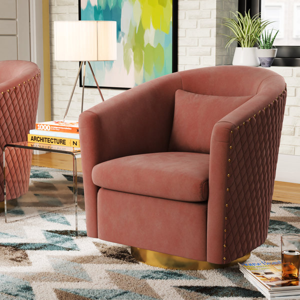 SafaviehCouture Barrel Chair Reviews Wayfair   Barrel Chair 